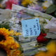 A makeshift memorial is seen on the lawn of the Alpha Phi sorority house in Isla Vista, California.